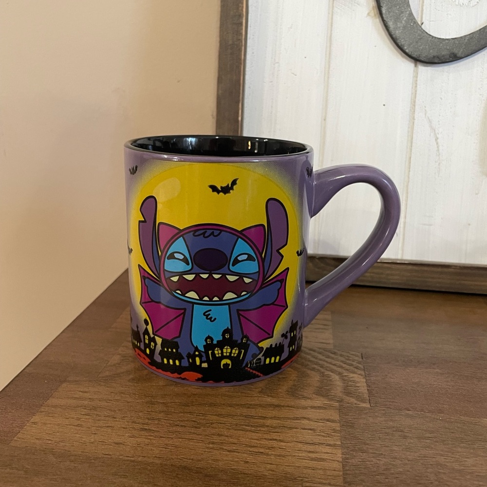 Disney Stitch Halloween Mug with Vampire Stitch Motif 20oz